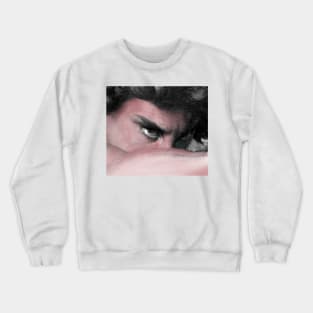 reinterpretation of the gaze of The Fallen Angel (oil on canvas), dated 1868, by Alexandre Cabanel Tapestry Crewneck Sweatshirt